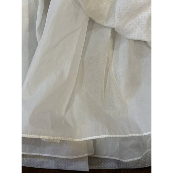 Vintage 80s Polly Flinders Cream Smocked Lace Dress Baby Girl 6T - Picture 5 of 12